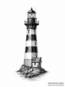 A beautiful, strong lighthouse keeper, ensuri... - эскиз тату (№1752009534_0, 08.07.2025 21:18) — Tatufoto.com