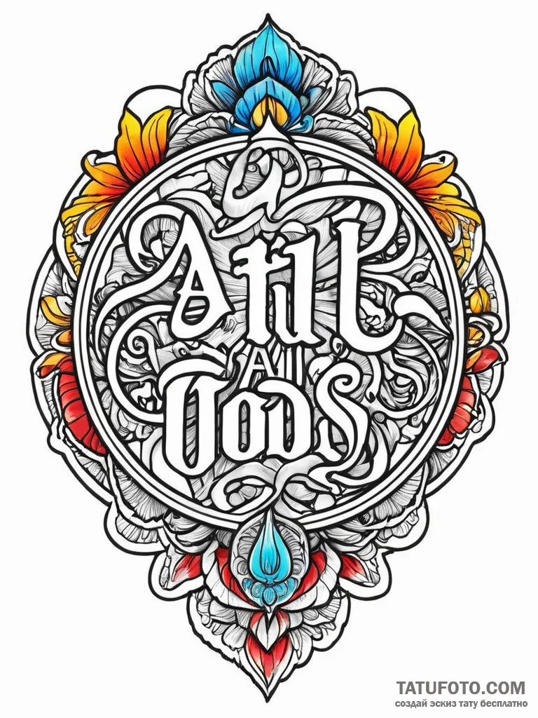 The phrase "against all odds", tattoo drawing... - эскиз тату (№1752011762_0, 08.07.2025 21:56) — Tatufoto.com