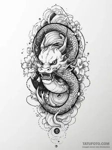 A bag of money, with devil horns and a tail,... - эскиз тату (№1752016021_0, 08.07.2025 23:07) — Tatufoto.com