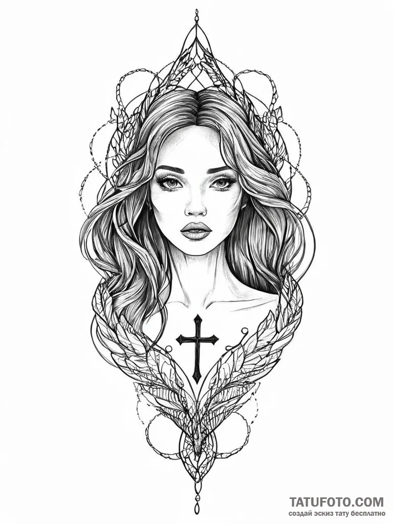 A quote "she has the soul of a siren", tattoo... - эскиз тату (№1752019434_0, 09.07.2025 00:03) — Tatufoto.com