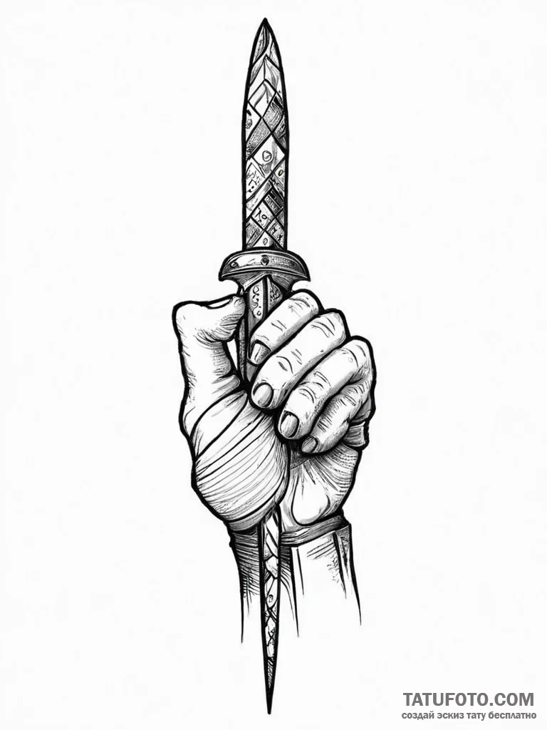 A human hand, with its fingers crossed, but i... - эскиз тату (№1752019605_0, 09.07.2025 00:06) — Tatufoto.com