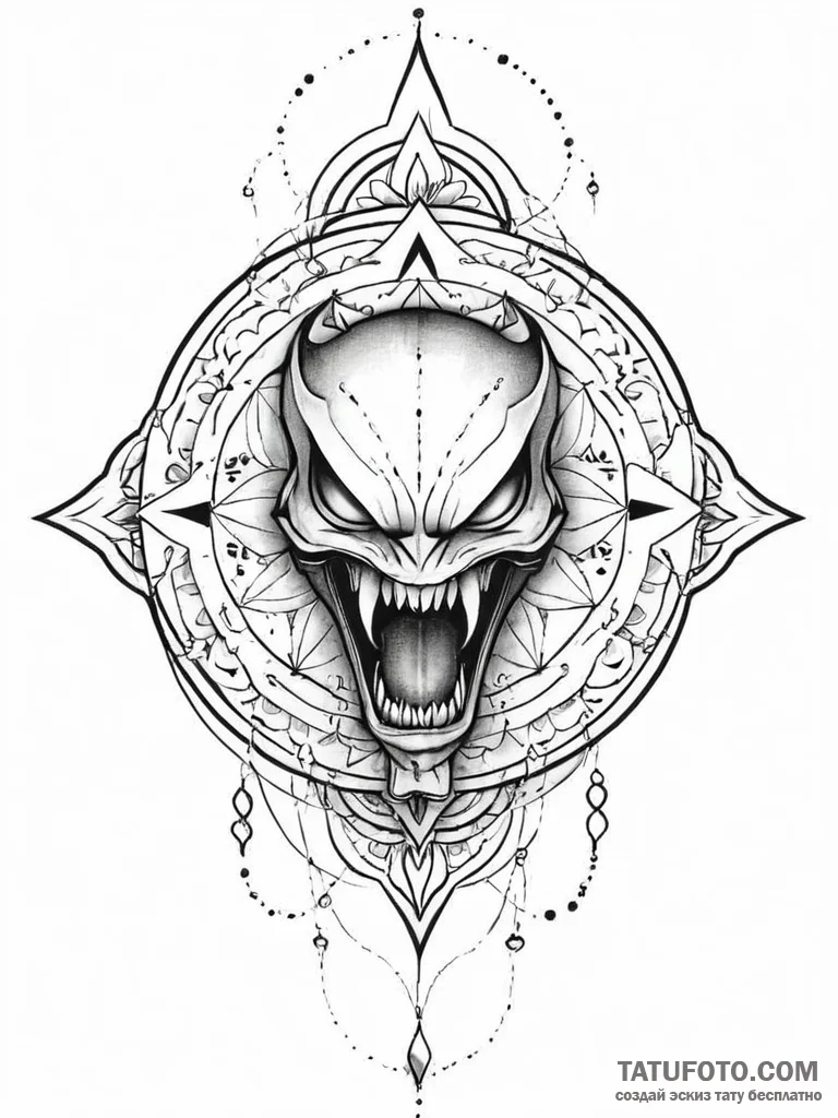 A single, perfect drop of venom, on the tip o... - эскиз тату (№1752022763_0, 09.07.2025 00:59) — Tatufoto.com