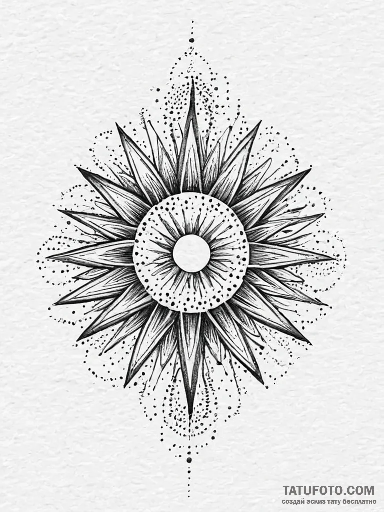 A beautiful, abstract representation of an em... - эскиз тату (№1752053700_0, 09.07.2025 09:35) — Tatufoto.com