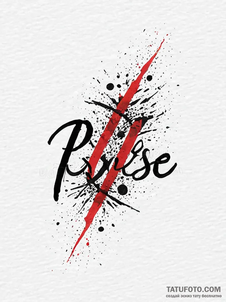 A single, powerful word "pursue" or "achieve"... - эскиз тату (№1752057861_0, 09.07.2025 10:44) — Tatufoto.com
