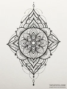 A single, black tear, that is a droplet of bl... - эскиз тату (№1752063336_0, 09.07.2025 12:15) — Tatufoto.com
