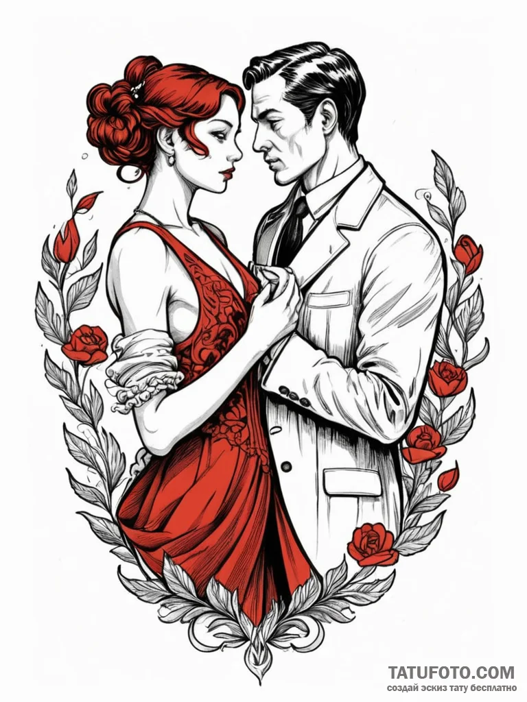 A person, giving their own coat to someone wh... - эскиз тату (№1752064009_0, 09.07.2025 12:26) — Tatufoto.com