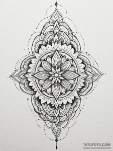 A beautiful, stylized tree, its leaves are op... - эскиз тату (№1752064768_0, 09.07.2025 12:39) — Tatufoto.com
