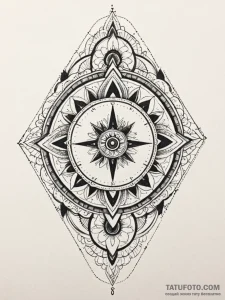 A woman whose face is a detailed vintage cloc... - эскиз тату (№1752065106_0, 09.07.2025 12:45) — Tatufoto.com