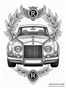 A beautiful, detailed drawing of a classic lu... - эскиз тату (№1752065775_0, 09.07.2025 12:56) — Tatufoto.com