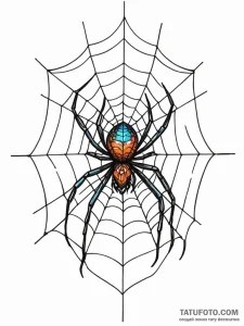 A beautiful, but focused spider, meticulously... - эскиз тату (№1752077744_0, 09.07.2025 16:15) — Tatufoto.com