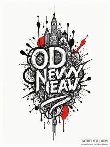 The phrase "old money, new ideas" in a sophis... - эскиз тату (№1752077828_0, 09.07.2025 16:17) — Tatufoto.com