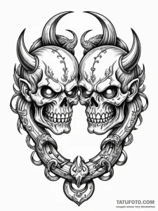 A pair of brass knuckles, but they are ornate... - эскиз тату (№1752081582_0, 09.07.2025 17:19) — Tatufoto.com