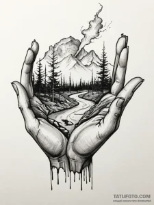 A beautiful, strong community, rebuilding aft... - эскиз тату (№1752083711_0, 09.07.2025 17:55) — Tatufoto.com