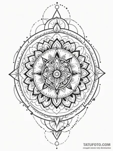A person, sharing their water in a desert, ta... - эскиз тату (№1752085960_0, 09.07.2025 18:32) — Tatufoto.com