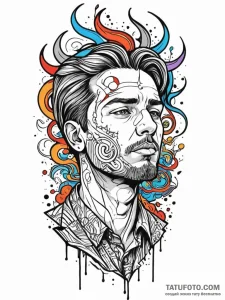 A person, sacrificing their own desires for t... - эскиз тату (№1752086381_0, 09.07.2025 18:39) — Tatufoto.com