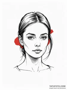 A portrait of a person, their identity obscur... - эскиз тату (№1752087888_0, 09.07.2025 19:04) — Tatufoto.com