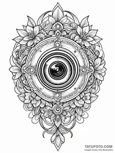 A simple drawing of a security camera, tattoo... - эскиз тату (№1752089144_0, 09.07.2025 19:25) — Tatufoto.com