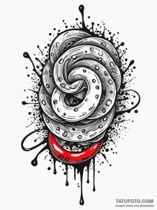 A single, perfect, polished silver dollar fro... - эскиз тату (№1752090285_0, 09.07.2025 19:44) — Tatufoto.com