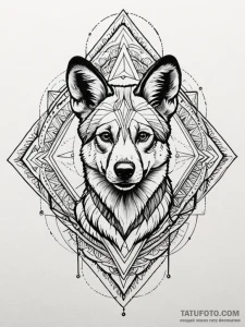 A powerful hunting pack of african wild dogs,... - эскиз тату (№1752091507_0, 09.07.2025 20:05) — Tatufoto.com