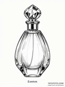 A single, perfect, glistening drop of expensi... - эскиз тату (№1752093394_0, 09.07.2025 20:36) — Tatufoto.com