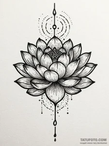 A beautiful, anatomical brain, with a bloomin... - эскиз тату (№1752093975_0, 09.07.2025 20:46) — Tatufoto.com