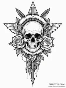 A single, straight arrow, flying true and bre... - эскиз тату (№1752094653_0, 09.07.2025 20:57) — Tatufoto.com