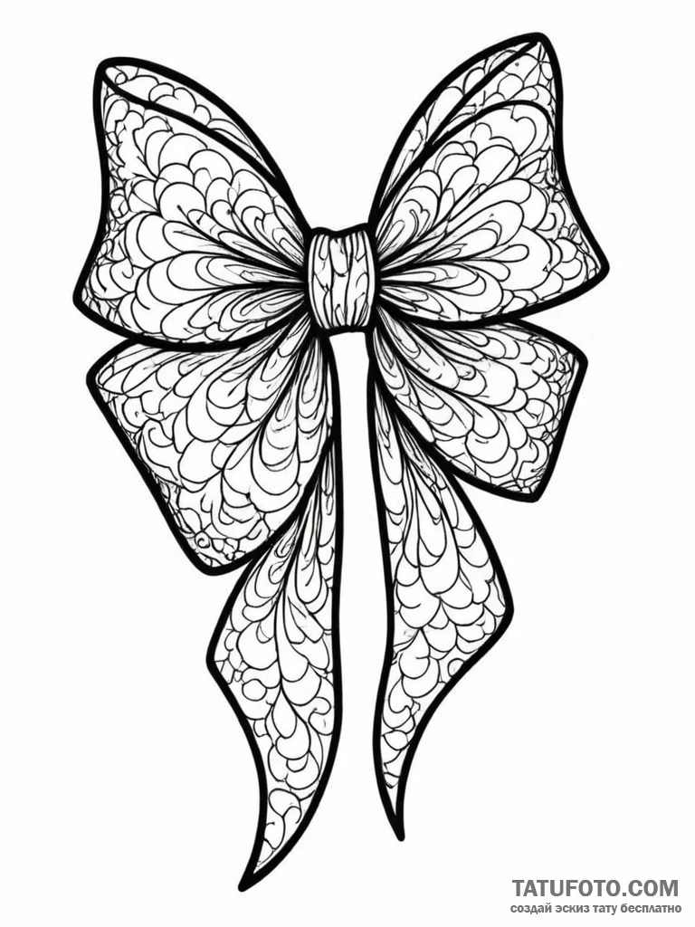 A beautiful, delicate lace bow, as if holding… — эскиз тату (№1752096772_0, 09.07.2025 21:32) — Tatufoto.com