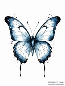 A beautiful, abstract butterfly, taking shape... - эскиз тату (№1752108782_0, 10.07.2025 00:53) — Tatufoto.com