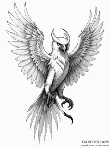 A beautiful, deadly harpy, with sharp talons... - эскиз тату (№1752109451_0, 10.07.2025 01:04) — Tatufoto.com