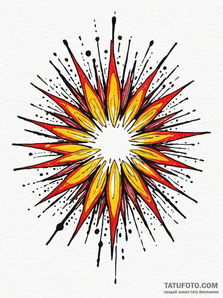A beautiful, abstract representation of an em... - эскиз тату (№1752114379_0, 10.07.2025 02:26) — Tatufoto.com