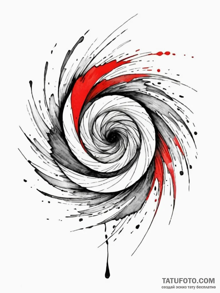 A beautiful, abstract representation of a tho… — эскиз тату (№1752114800_0, 10.07.2025 02:33) — Tatufoto.com