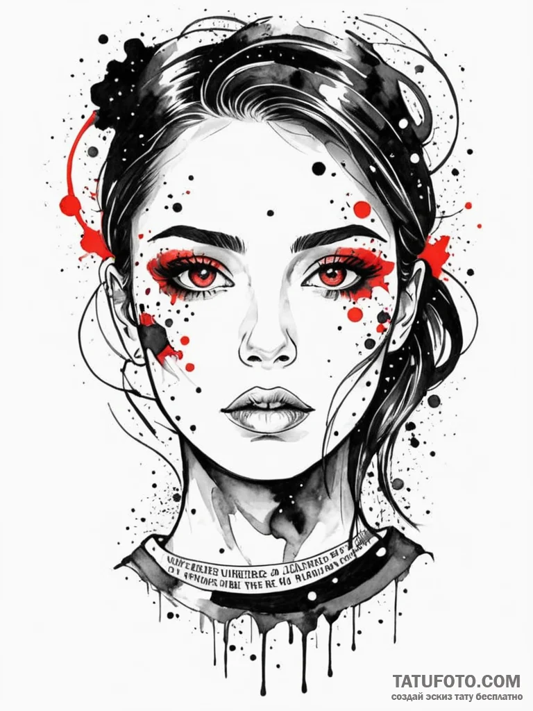 A quote "she has a galaxy in her eyes, a univ... - эскиз тату (№1752119019_0, 10.07.2025 03:43) — Tatufoto.com