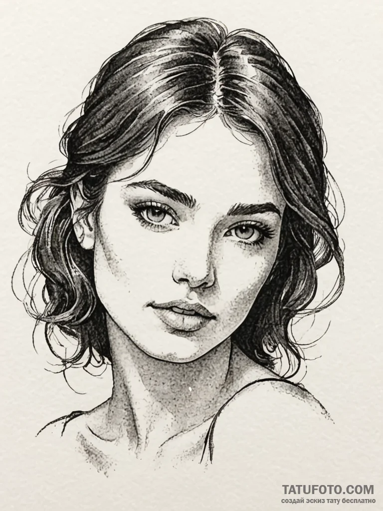 A beautiful woman with her skin glowing from... - эскиз тату (№1752119270_0, 10.07.2025 03:47) — Tatufoto.com