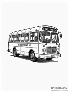 A simple, outline of a bus token or a subway... - эскиз тату (№1752123450_0, 10.07.2025 04:57) — Tatufoto.com
