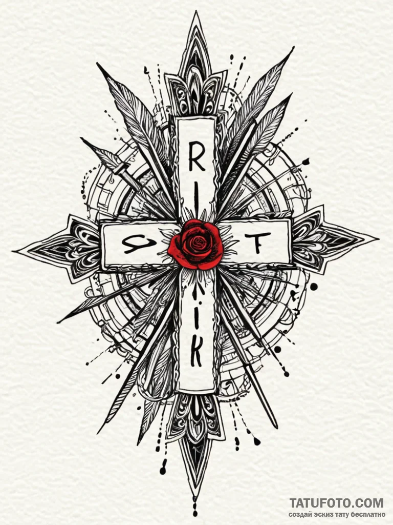 The phrase "rich in spirit" as an ironic stat... - эскиз тату (№1752133315_0, 10.07.2025 07:41) — Tatufoto.com