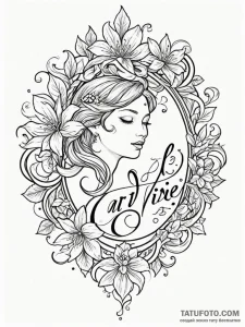 The phrase "l'art de vivre" (the art of livin... - эскиз тату (№1752138639_0, 10.07.2025 09:10) — Tatufoto.com