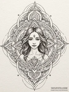 A girl whose body is covered in the words of... - эскиз тату (№1752142013_0, 10.07.2025 10:06) — Tatufoto.com