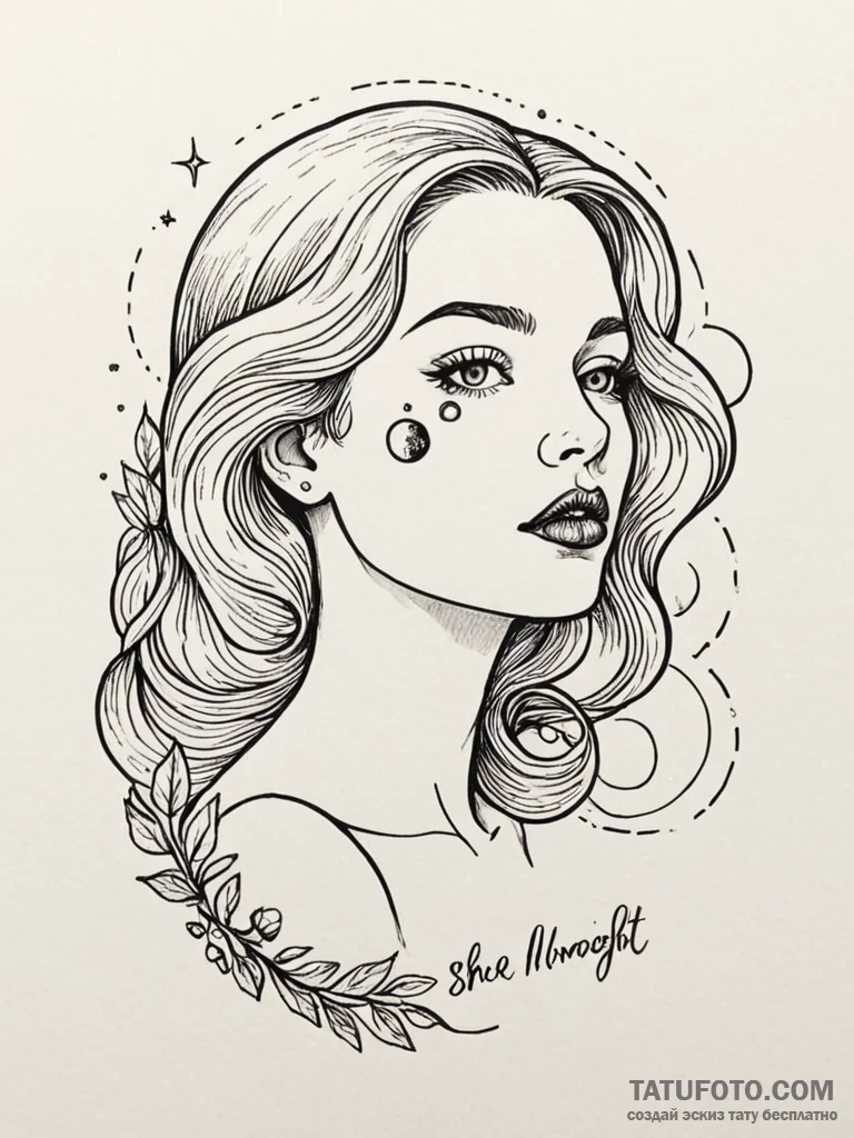 A quote «she walked in moonlight, and smelled… — эскиз тату (№1752143769_0, 10.07.2025 10:36) — Tatufoto.com