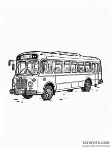 A simple, outline of a bus token or a subway... - эскиз тату (№1752144523_0, 10.07.2025 10:48) — Tatufoto.com