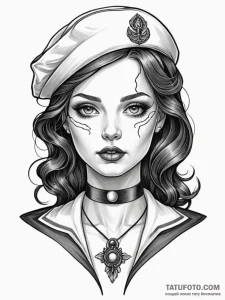 A beautiful woman whose skin is like a cracke... - эскиз тату (№1752146113_0, 10.07.2025 11:15) — Tatufoto.com
