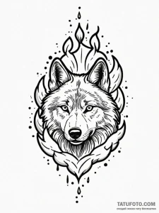 A wolf's paw print, leaving a deep, determine... - эскиз тату (№1752147743_0, 10.07.2025 11:42) — Tatufoto.com