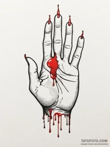 A realistic hand, with its fingers crossed, b... - эскиз тату (№1752153893_0, 10.07.2025 13:24) — Tatufoto.com