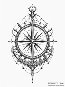 A beautiful, detailed drawing of a luxury yac... - эскиз тату (№1752155652_0, 10.07.2025 13:54) — Tatufoto.com