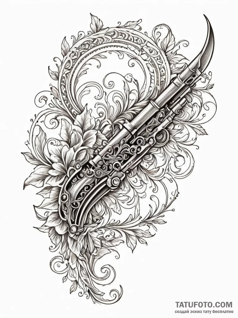 A single, empty bullet casing, tattoo sketch… — эскиз тату (№1752157204_0, 10.07.2025 14:20) — Tatufoto.com