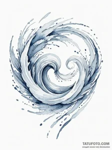 A beautiful, abstract representation of the w... - эскиз тату (№1752158329_0, 10.07.2025 14:38) — Tatufoto.com