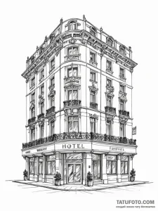 A beautiful, detailed drawing of a classic lu... - эскиз тату (№1752159613_0, 10.07.2025 15:00) — Tatufoto.com