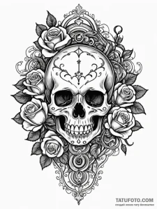 A beautiful, ornate lock, waiting for the rig... - эскиз тату (№1752160128_0, 10.07.2025 15:08) — Tatufoto.com