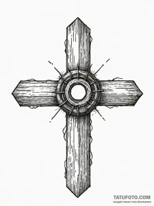 A drawing of a fence with a hole in it, conce... - эскиз тату (№1752161396_0, 10.07.2025 15:29) — Tatufoto.com