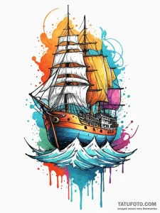 A person, whose body is a safe harbor for shi... - эскиз тату (№1752164105_0, 10.07.2025 16:15) — Tatufoto.com