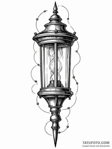A single, lonely street light, flickering, ta... - эскиз тату (№1752165048_0, 10.07.2025 16:30) — Tatufoto.com